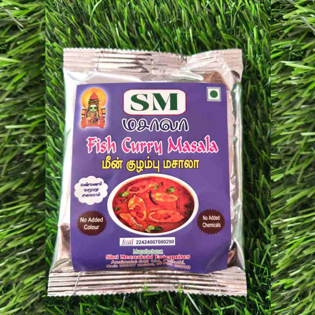 SM Fish Curry Masala – Traditional South Indian Fish Kuzhambu Masala